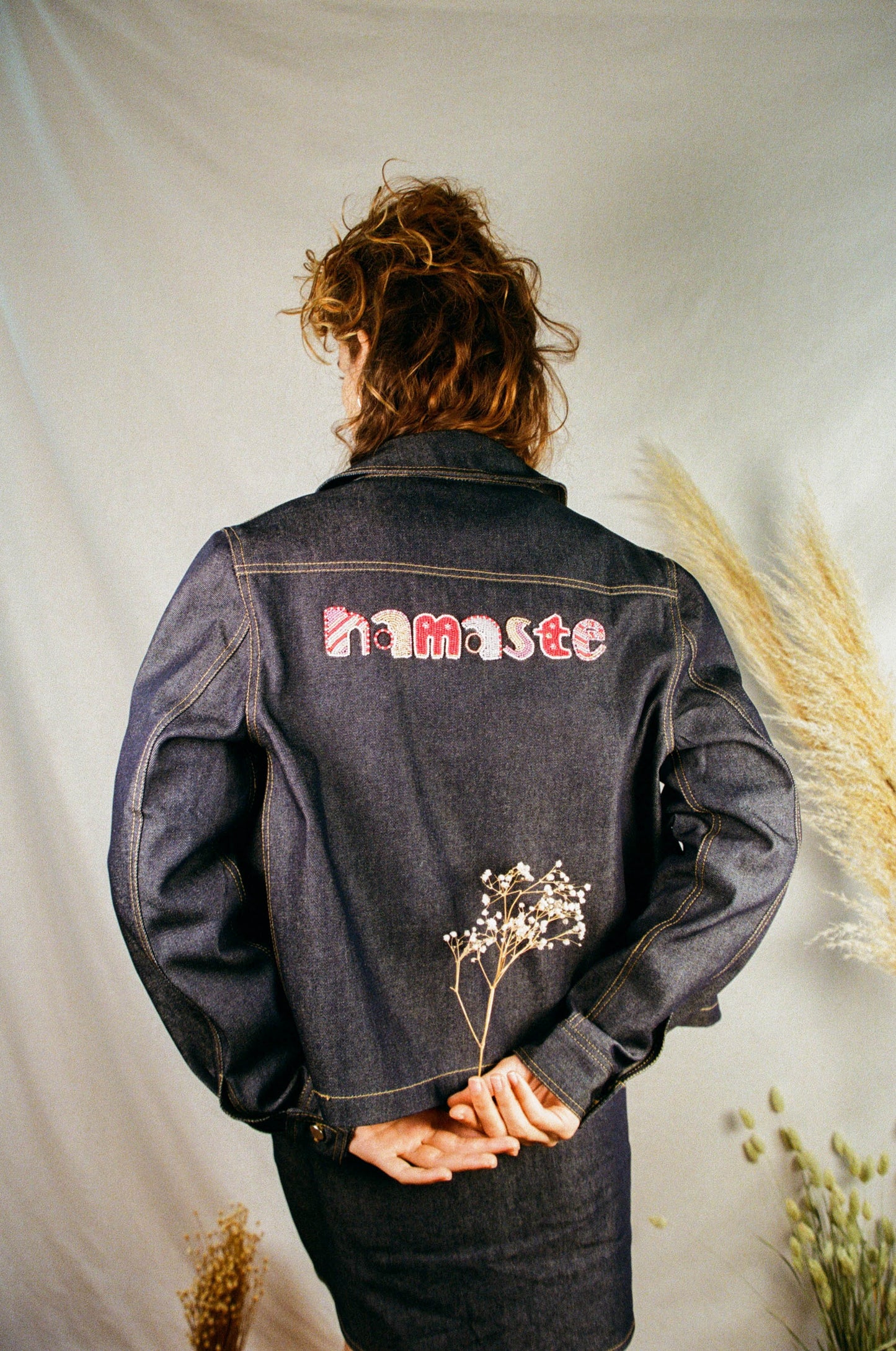 Veste brodée Namaste